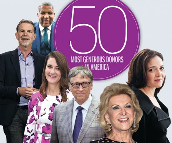 The annual ranking of the top 50 American Philanthropists